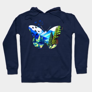 Butterfly in Nature Hoodie